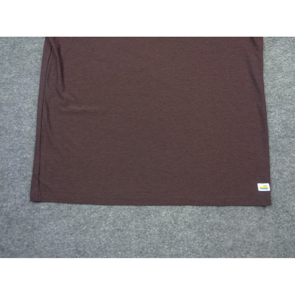 Vuori Polo Shirt Mens L Raisin Strato Tech Short Sleeve Lightweight Performance - Picture 3 of 11